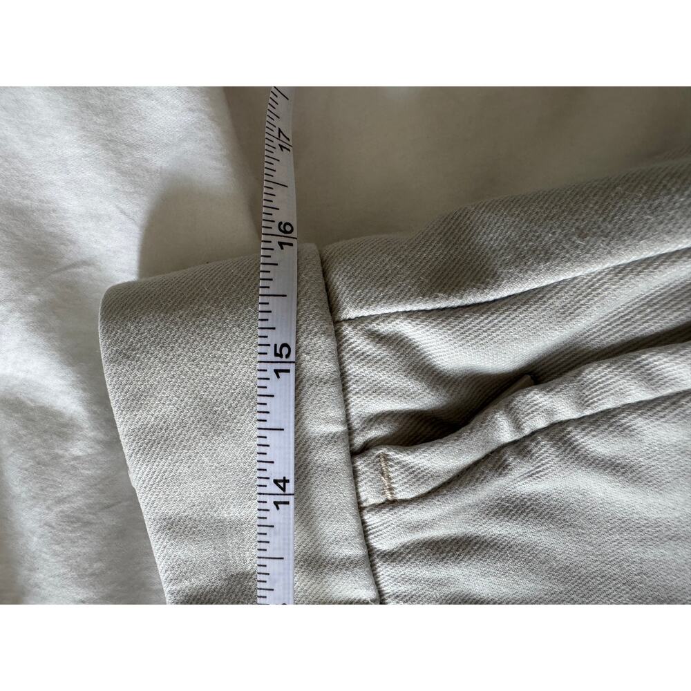 SPANX Stretch Twill Wide Leg Crop Pants in Soft Khaki - Size Large - Picture 5 of 9